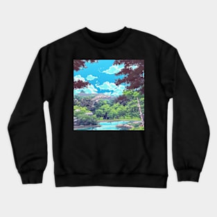 Anime Style Landscape Crewneck Sweatshirt